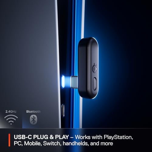 SteelSeries Arctis Nova 3P Wireless Multi-Platform Gaming Headset — Mobile App Control — 40 HR Battery — Neodymium Magnetic Drivers — 2.4GHz/Bluetooth — PS5, PS4, PC, Switch, Mobile — White - color: White, style: PlayStation|Switch|PC