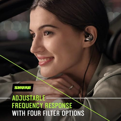 Shure SE846 Gen 2 Sound Isolating Wired Earphones - Clear | Flagship in-ear monitors with four drivers and customizable sound; includes 64-inch detachable cable - color: Clear, style: Gen 2
