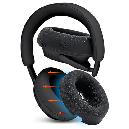 WC SweatZ QC Ultra - Patented Covers for Bose QuietComfort Ultra Gen 1 & 2 | Made by Wicked Cushions | Made with Premium Silicone, Sweatproof & Washable | Black - color: Black