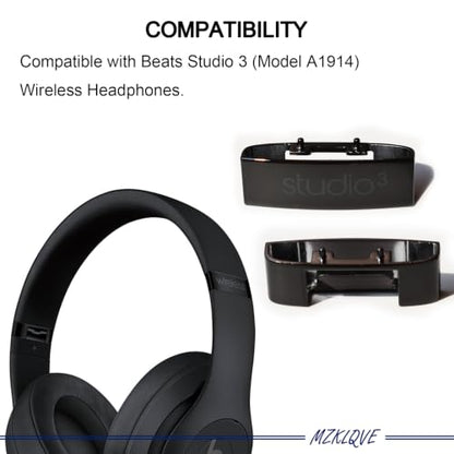 Studio 3 Headband & Hinge - Replacement Parts Accessories Repair Kit for Beats Studio 3 Headphone (Matte Black) - color: Matte Black