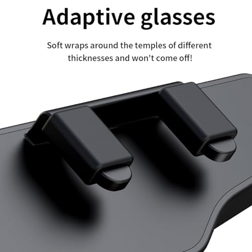 LICAEVEY External Glasses Bluetooth Headphones, Open Ear Audio & Bone Conduction for Sports Running, Wireless Universal Fit Headphones for Glasses