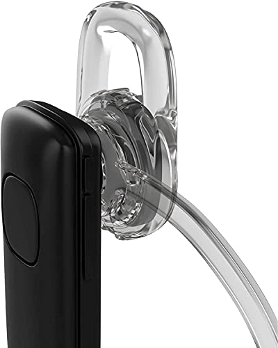 Replacement Earbuds 3 Piece Medium Ear Gels Tips w/Clear Ear Hook for Voyager Edge Wireless Bluetooth, Set of 4 - Clear