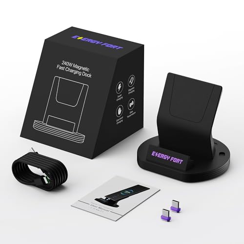 120W USB C Charging Stand Compatible with Galaxy A16 A17 A14, Magnetic Type-C Fast Charging Stand for Google Pixel 9a/Motorola Moto G Play/Earbuds