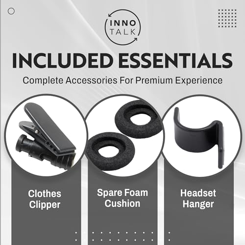 INNOTALK Pro Binaural Noise Cancel Headset Compatible with Avaya 1408-9508 & Merlin Magic 4406-4424 - Modern, Dark Gray, Wired, Corded Headset for Avaya IP Phones - size: Pro Binaural