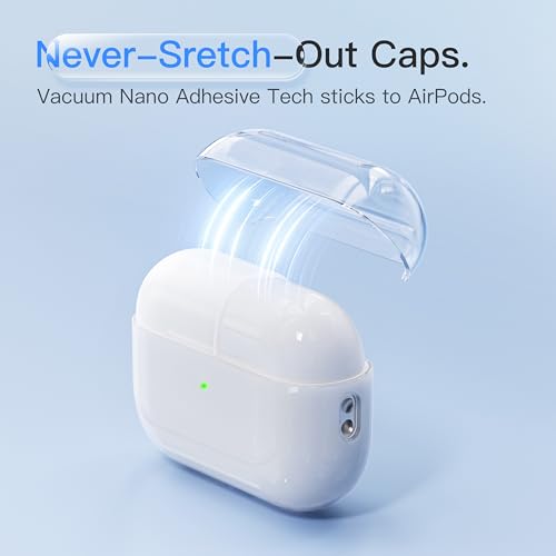Case for AirPods Pro 3 Never-Sretch-Out DamonLight Shock-Proof Protective Semi Hard Silicone Case Compatible with Apple Airpods Pro 3rd Generation (White) - color: White2025