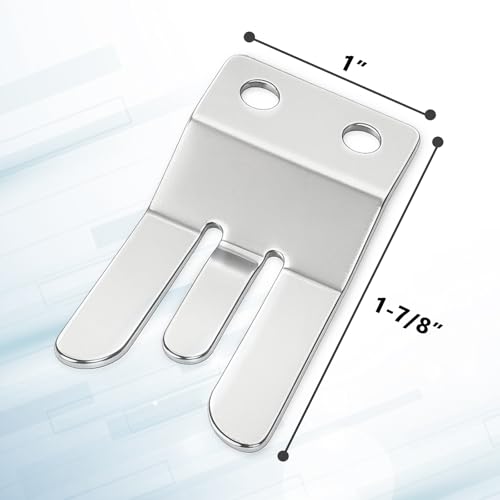 Boat Stainless Steel CB/Ham VHF Radio Microphone Clip Holder for Marine Jet Yacht RV, Compatible with Yaesu MH-48 FT8900 FT7800 FT7900 FT8800 FT1807 (1 PCS) - color: Silver-1 PCS