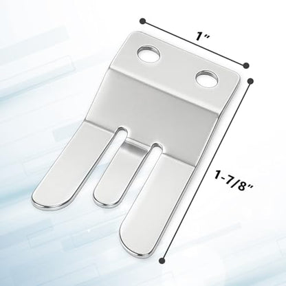 Boat Stainless Steel CB/Ham VHF Radio Microphone Clip Holder for Marine Jet Yacht RV, Compatible with Yaesu MH-48 FT8900 FT7800 FT7900 FT8800 FT1807 (1 PCS) - color: Silver-1 PCS