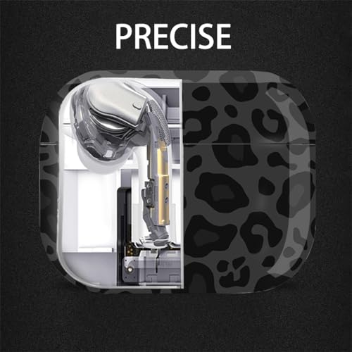 Cute Airpods 5/4 Gen Case Hard Cover Girl Women 2026/2024 - Black/G Leopard - color: Black/Grey Leopard, size: For Airpods 4/5