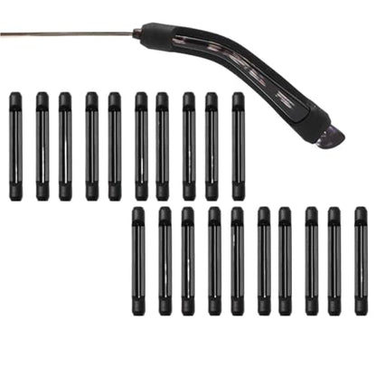 300Pcs Silicone Anti Slip Temple Tip Holder Eyeglass Grips Ear Hooks for Glasses | Non-slip silicone ear hooks keep glasses secure; 300pcs in black, clear, grey, coffee. - color: Black