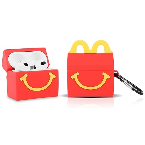 (3Pack+Cleaner Pen) XMBYGY Case for AirPods 3rd Generation Earbuds with Cleaning Pen Kit, Cute Cartoon Skin Design Silicone Charging Case Protective Covers for AirPods 3 - color: R+M+S