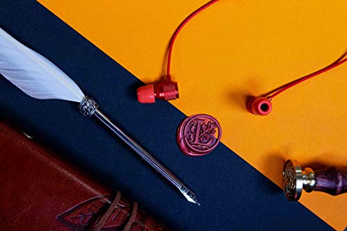 LUDOS Ultra Wired Earbuds in-Ear Headphones, 5 Years Warranty, Earphones with Microphone, Noise Isolating Ear Buds, Memory Foam for iPhone, Samsung, School Students, Kids, Women, Small Ears - Red - color: Red, style: 3.5 mm