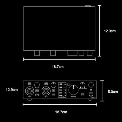 TOPPING E2x2 OTG USB Audio Interface - Ultra-Linear Preamp & Powerful Headphone Amp,Optical Output, Dual Mobile Streaming, Zero-Latency, 192kHz/24bit Recording, PC/Mobile Compatible(White)