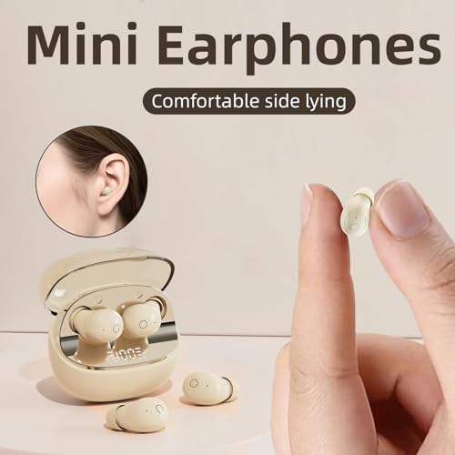 Xmenha T10 Mini Invisible Wireless Bluetooth Earbuds for Small Ears, Black - color: Black