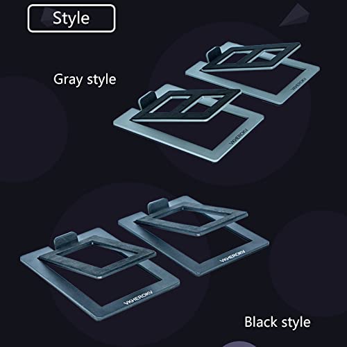 C-1 Desktop Speaker Stands for Small Speakers，Tilted Tabletop Steel Computer Speaker Stands(Pair)，L15.2 x W11.4 x H3.8 Centimetres (Gray) - color: Gray