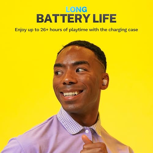 JLab Go Air Pop+ True Wireless Bluetooth Earbuds, in Ear Headphones with Microphone, 35H Playtime, USB-C Charging Case, Dual Connect, EQ3 Sound, Lilac | Bluetooth Earbuds, In Ear Wireless with Microphone, Charging Box, JLab App, Dual Connection, EQ3 Sound