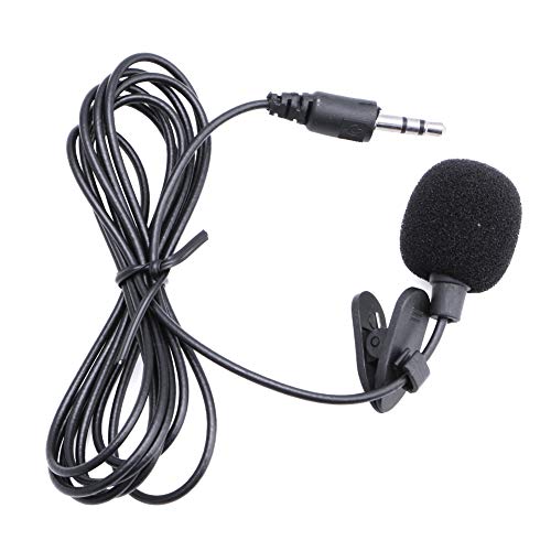 Itlovely 3.5mm Clip On Mini Microphone Lapel Tie Hands Free Lavalier Mic for Laptop PC BK