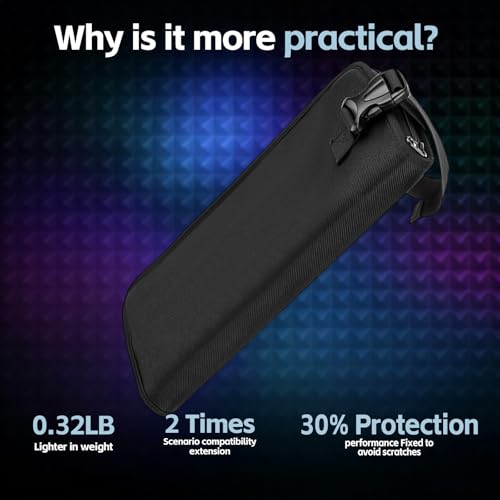 Wireless Microphone Storage Bag, Protective Carrying Case for JBL, BOSE Dual Handheld Mic, Dual Mic Bag with Portable handle, Compatible with max 9.84-inch Dual Wireless Mic-Bag Only