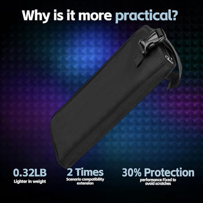 Wireless Microphone Storage Bag, Protective Carrying Case for JBL, BOSE Dual Handheld Mic, Dual Mic Bag with Portable handle, Compatible with max 9.84-inch Dual Wireless Mic-Bag Only