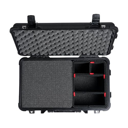 Pelican 1510 Hybrid Case - With TrekPak Dividers and Foam (Black) - color: Black, style: Foam + Trekpak
