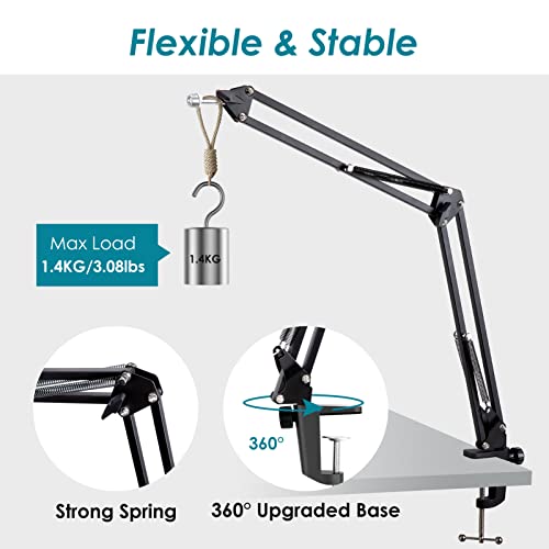 Mic Arm for HyperX DuoCast Microphone - Professional DuoCast Mic Boom Arm, Adjustable Scissor Mic Stand Compatible with HyperX DuoCast Microphone by YOUSHARES