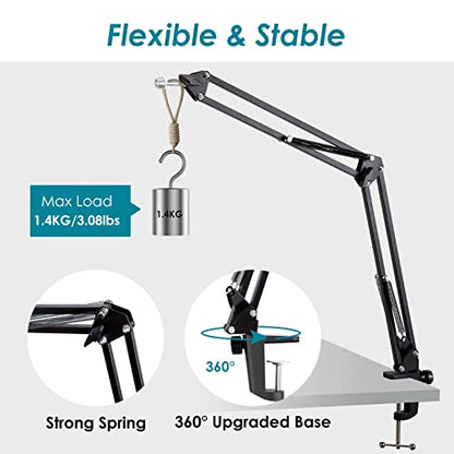 Mic Arm for HyperX DuoCast Microphone - Professional DuoCast Mic Boom Arm, Adjustable Scissor Mic Stand Compatible with HyperX DuoCast Microphone by YOUSHARES