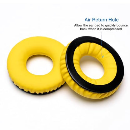 Ear Pads Headband Kit for Sennheiser HD25, HD250BT, HMD25, Yellow - color: Yellow