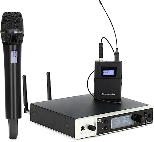 Sennheiser EW-DX MKE 2/835-S Combo Wireless Handheld and Lavalier Microphone System - Q1-9