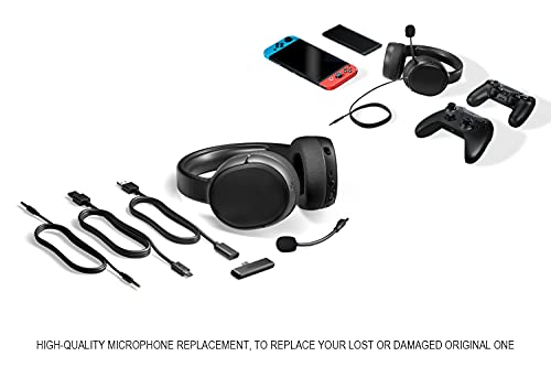 UNCLE LIGHT Arctis 1 Replacement Microphone for Steelseries Gaming Headsets, Compatible with Steelseries Arctis 1 Headphones 3.5mm Detachable Boom Microphone