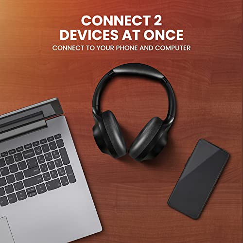 Back Bay Audio ClearCall 70, Bluetooth Headphones with Removabel Boom Mic | Over Ear Headphones with Mic, Work from Home Headset with Mic, Work Headphones Wireless Bluetooth, Boom Mic