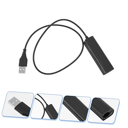 SECFOU 3pcs Female Headset Jack to Male USB Adapter Cable for Laptop and Telephone Headsets to USB Devices Lightweight and Portable Converter for and Online Conferencing