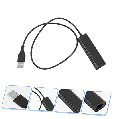 SECFOU 3pcs Female Headset Jack to Male USB Adapter Cable for Laptop and Telephone Headsets to USB Devices Lightweight and Portable Converter for and Online Conferencing