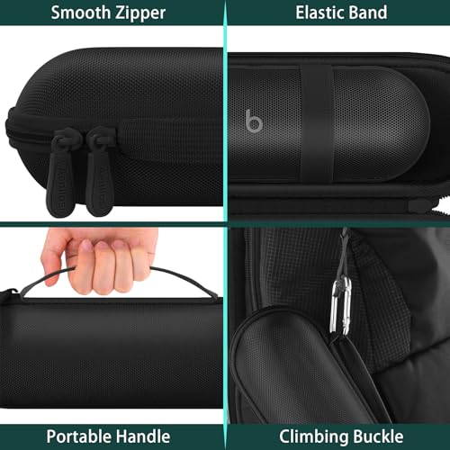 Aenllosi Hard Case for Beats Pill - Speaker Matte Black | EVA case construction, Water-resistant design, Dust-resistant design, Case only - color: Matte Black