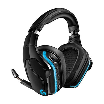 Logitech G935 LIGHTSYNC RGB Wireless Gaming Headset - Black/Blue | DTS:X, LIGHTSYNC RGB lighting