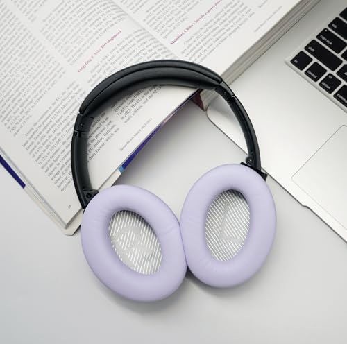 GEVO Premium Replacement Ear Pads for Bose QC35 & QC35ii - Chilled Lilac | Fits QuietComfort 35 & 35ii / SoundLink 1&2 AE（Over-Ear）- Soft Protein Leather · Adaptive Memory Foam and Extra Durable - color: Purple