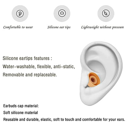 Replacement Silicone Ear Bud Tips Earbuds Cap Compatible with Powerbeats 1/2/3 Wireless Beats by Dre Headphones,4 Pairs Earbud Tips(Gold) - color: Gold