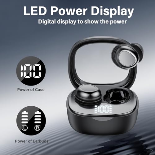 Sleep Ear Buds, New True Wireless Earbuds, Ultra-Mini Bluetooth 5.4 Earbuds for Side Sleepers, 53H Play Hi-Fi Stereo 3D Bass Noise Cancelling Bluetooth headphones, Sleep Mode, IP7 Waterproof Earphones