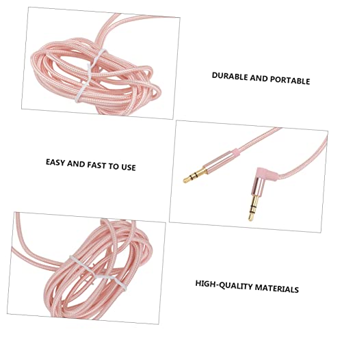 3.5mm Headphone Wire Audio Cable for Stereo Aux Cord for Car/Headphone/Phone Coiled Design Durable Construction