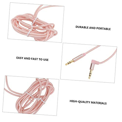 3.5mm Headphone Wire Audio Cable for Stereo Aux Cord for Car/Headphone/Phone Coiled Design Durable Construction