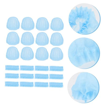 SUPVOX 200pcs Disposable Microphone Covers Non-woven Mic Protectors for Ktv and Singing Easy to Use Windproof Design Sanitary Protection for Handheld Microphones