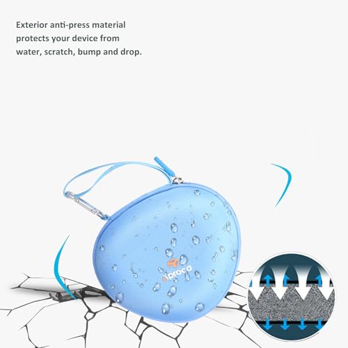Aproca Kids Headphones Case Compatible with iClever BTH12 / HS19 / BTH26 Kids Bluetooth Headphones, Storage Hard Bag -Sky Blue (Case Only) - color: Sky Blue