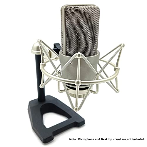 Grneric Metal Microphone Shockmount & Stand for Neumann TLM 103/M147 - Silver