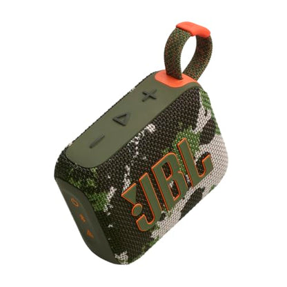 JBL Go 4 - Ultra-Portable, Waterproof and Dustproof Bluetooth Speaker, Big JBL Pro Sound with Punchy bass, 7-Hour Built-in Battery, Made in Part with Recycled Materials (Squad) - color: Squad