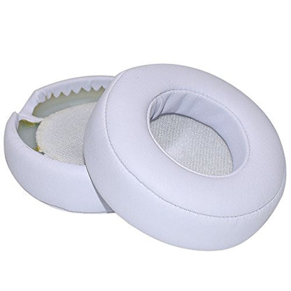 Alitutumao Replacement Earpads Ear Cushions Ear Cups Repair Parts for Monster Beats by Dr. Dre Pro Detox Headphones Memory Foam Ear Pads (White Earpads) - color: White Earpads