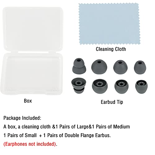 Replacement Eartips Earbuds Eargels Compatible with Powerbeats Pro Beats Wireless Earphone Headphones,4 Pairs (Dark Grey) - color: Dark Grey