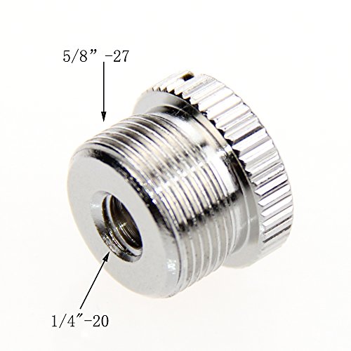 CAMVATE 5/8-Inch Male to 1/4-Inch Female Screw For Mic Microphone Stand