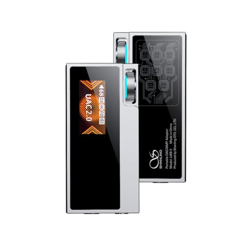 SHANLING UA6 II Portable Headphone Amplifier, The First 8×CS43131 Flagship USB Dongle DAC AMP, 133dB SNR, Supports 768kHz/32bit & DSD512, 365mW@32Ω Balanced Output, 3.5mm+4.4mm Jacks, Silver - color: UA6 II Silver