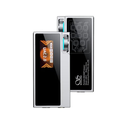 SHANLING UA6 II Portable Headphone Amplifier, The First 8×CS43131 Flagship USB Dongle DAC AMP, 133dB SNR, Supports 768kHz/32bit & DSD512, 365mW@32Ω Balanced Output, 3.5mm+4.4mm Jacks, Silver - color: UA6 II Silver