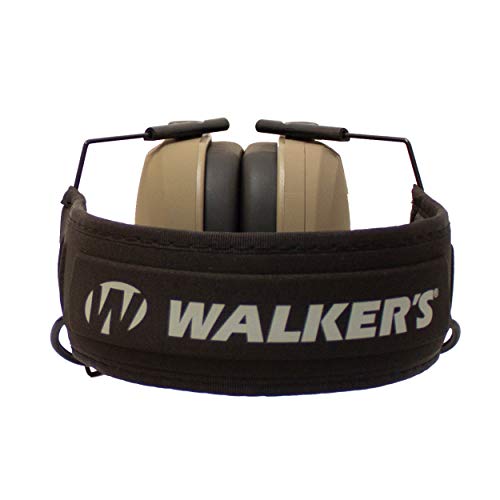 Walker's Razor Slim Electronic Earmuffs | Protective Case - color: American Flag Distressed