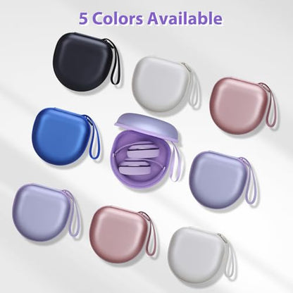 Headphone Case Compatible with JBL/Beats/BERIBES/Jlab/Picun/TOZO/KVIDIO/Soundcore Anker/Skullcandy Noise Cancelling Over-Ear Headphones, Pearl Purple - color: Pearl Purple
