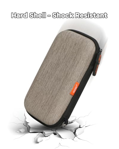 Hard Drive Case for WD Elements/Samsung T9/Seagate 1TB 2TB 4TB - color: Stripe Light Brown